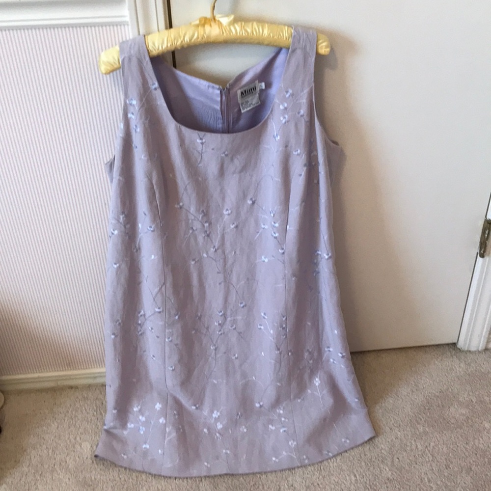 Maternity Dress embroidered flowers